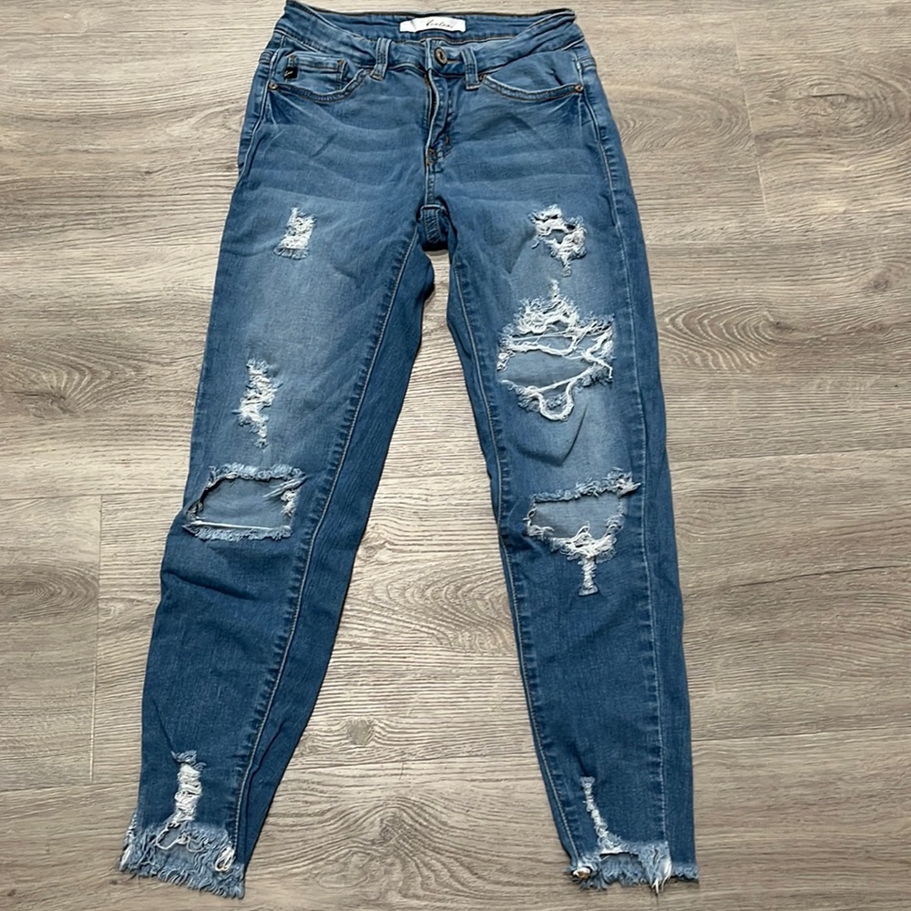 KanCan Destroyed Skinny Jeans